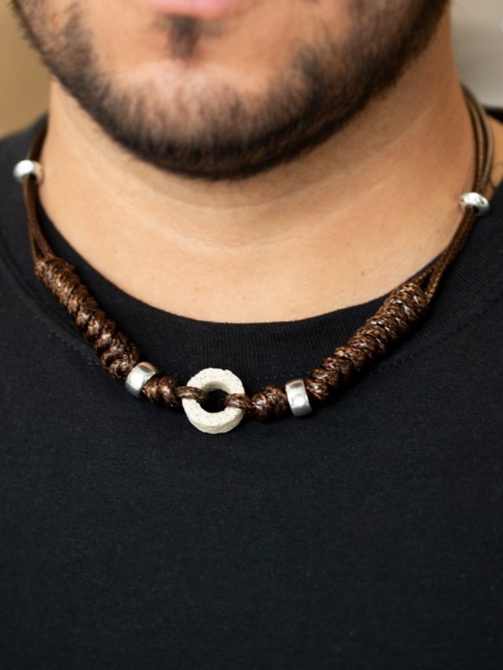 Urban Braided Cord Men’s Necklace